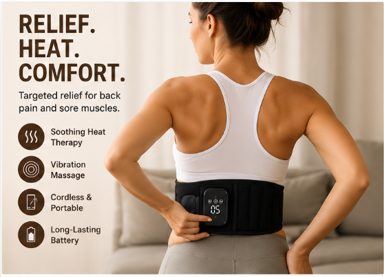 Luma Rest™ Cordless Heated Back Massager Belt