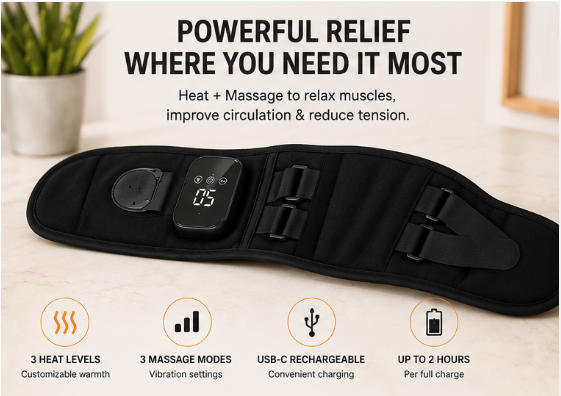 Luma Rest™ Cordless Heated Back Massager Belt